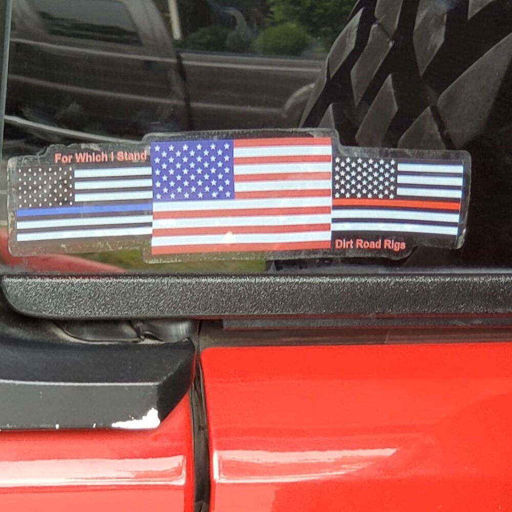 For Which I Stand Blue Line, American, Red Line Flag decal - Picture 4 of 4